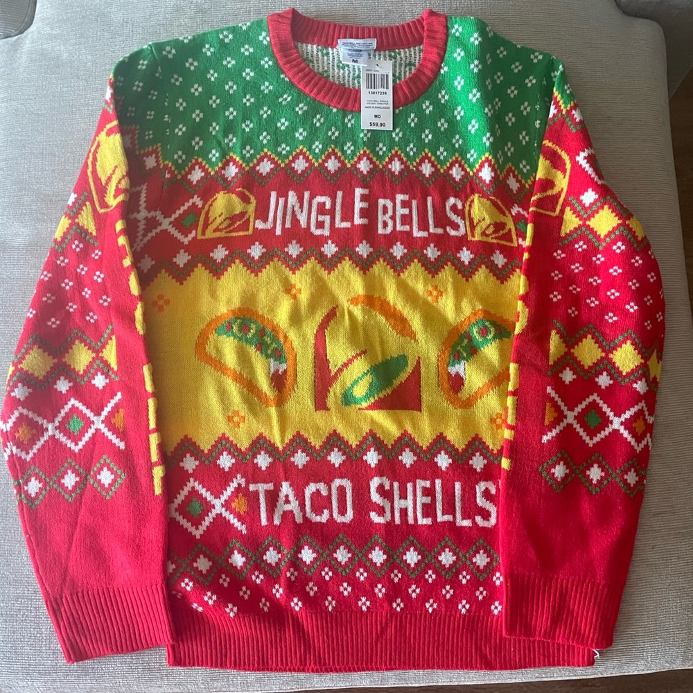 NWT Taco Bell Ugly Christmas Sweater
